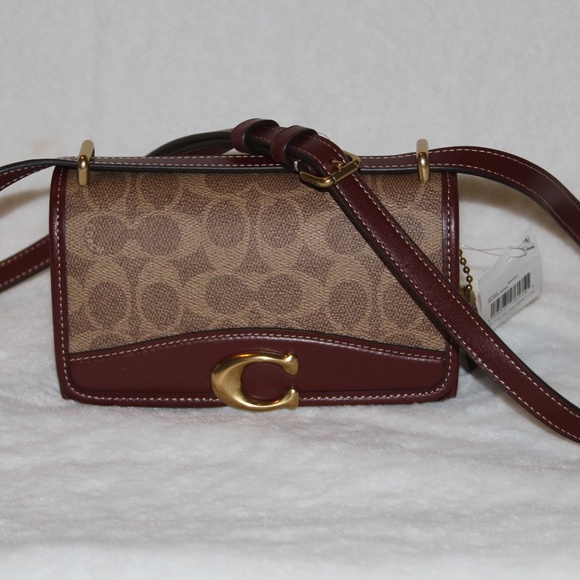 COACH Signature Bandit Lunar New Year Crossbody Bag Purse Handbag Rabbit Charm - Picture 3 of 8